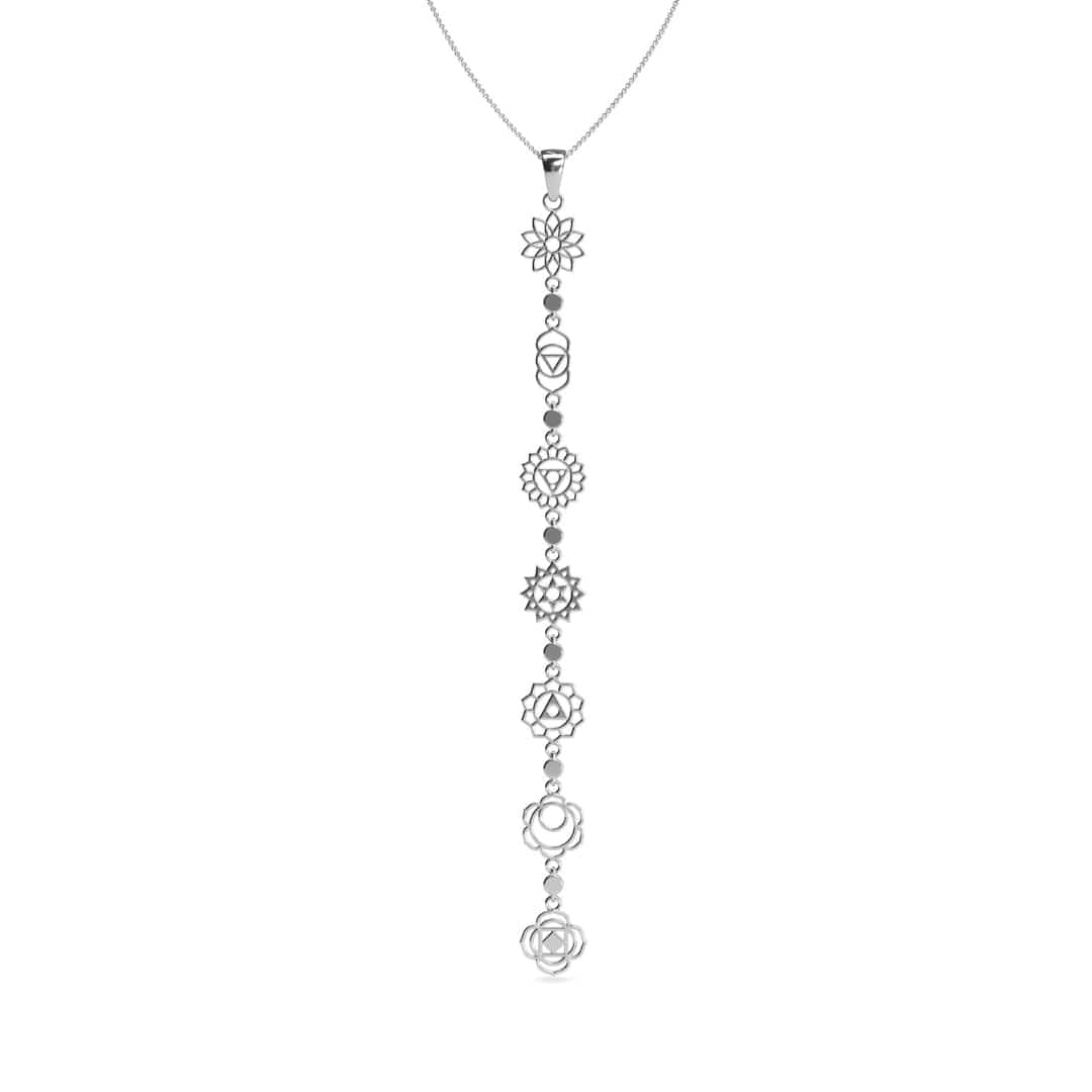 Mini Silver Chakra Necklace
