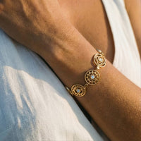 Chakra Moonstone Bracelet