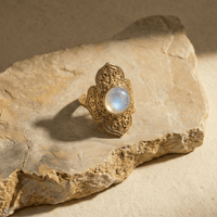 Calla Moonstone Ring