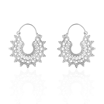 Silver Samadhi Earrings