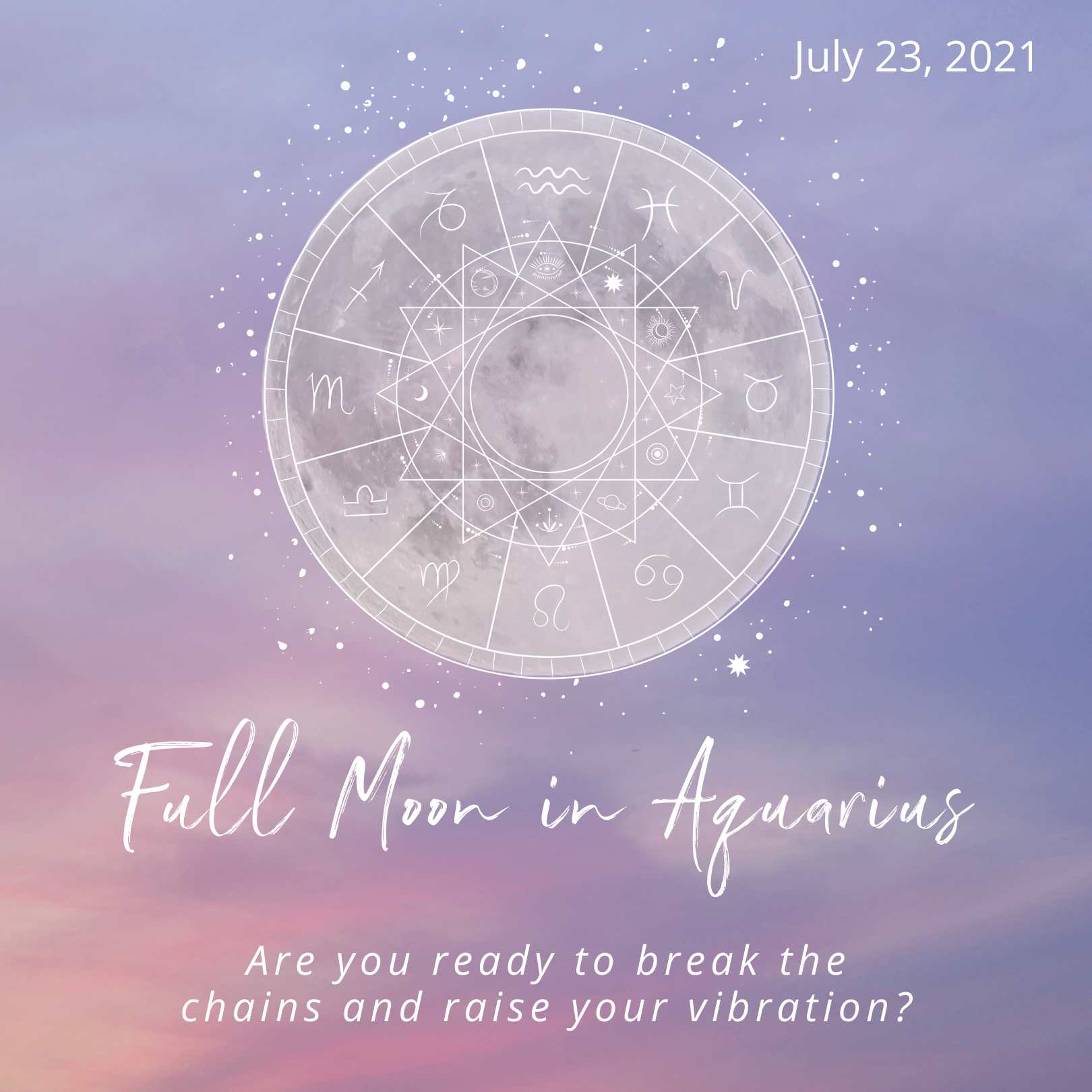 Raise Your Vibration during July’s Full Moon in Aquarius