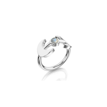 Silver Selene Ring