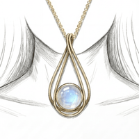 Metis Moonstone Necklace