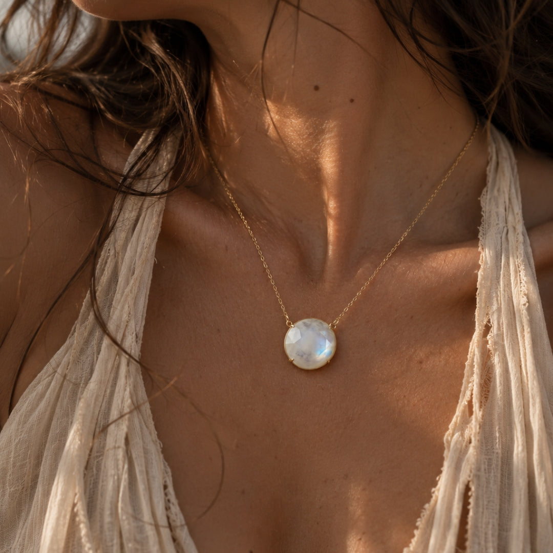 Celestial Moonstone Necklace