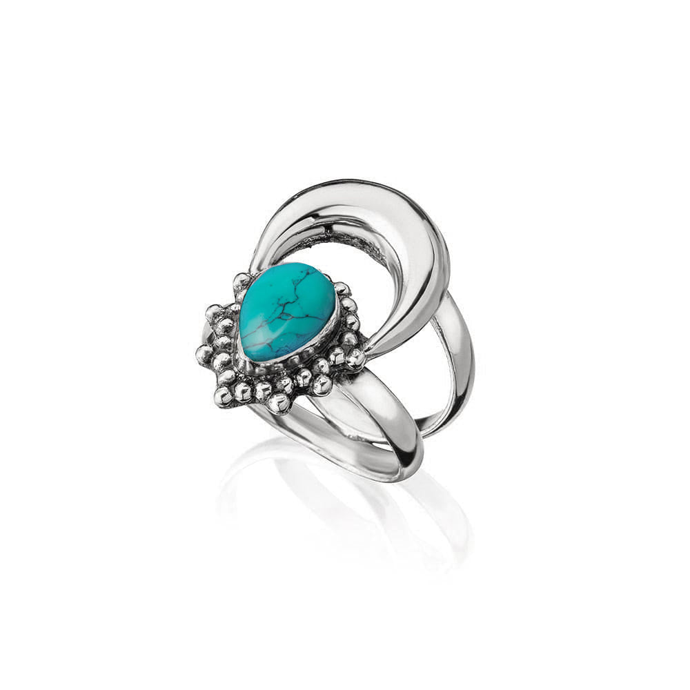 Silver Rising Turquoise Ring