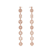 Chakra Rose Gold Earrings