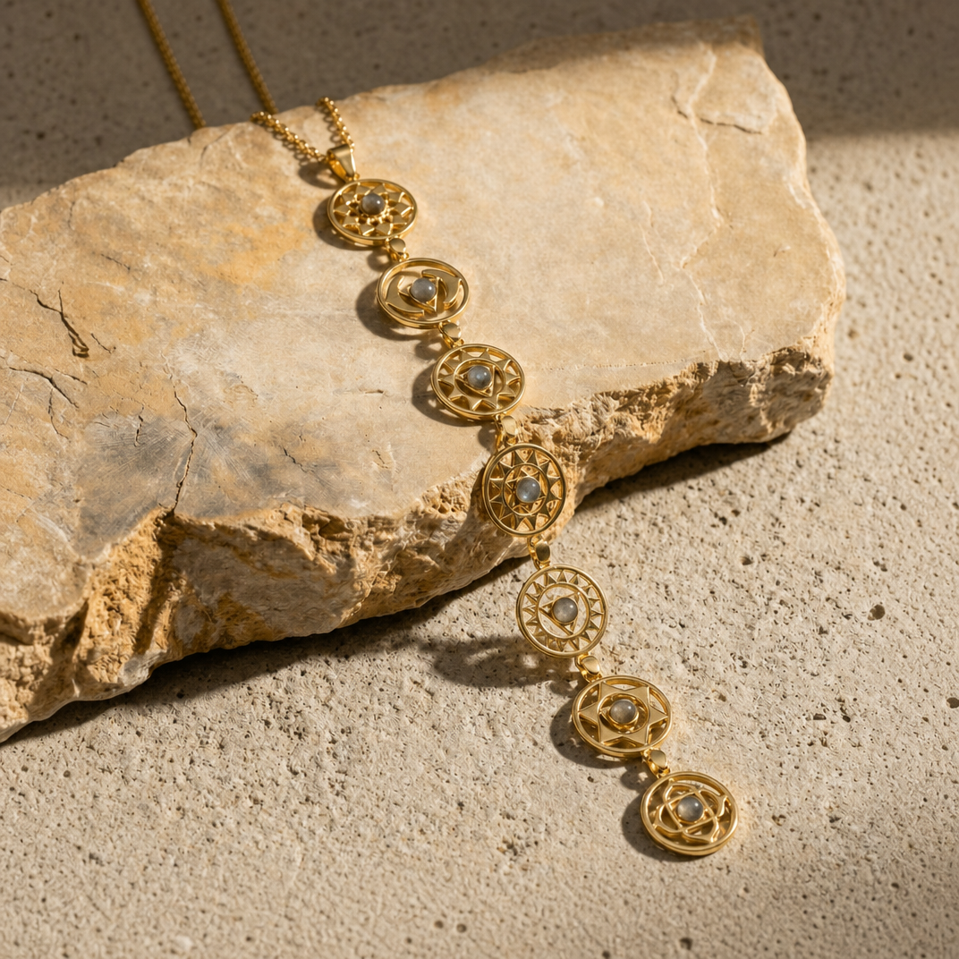 Chakra Labradorite Necklace