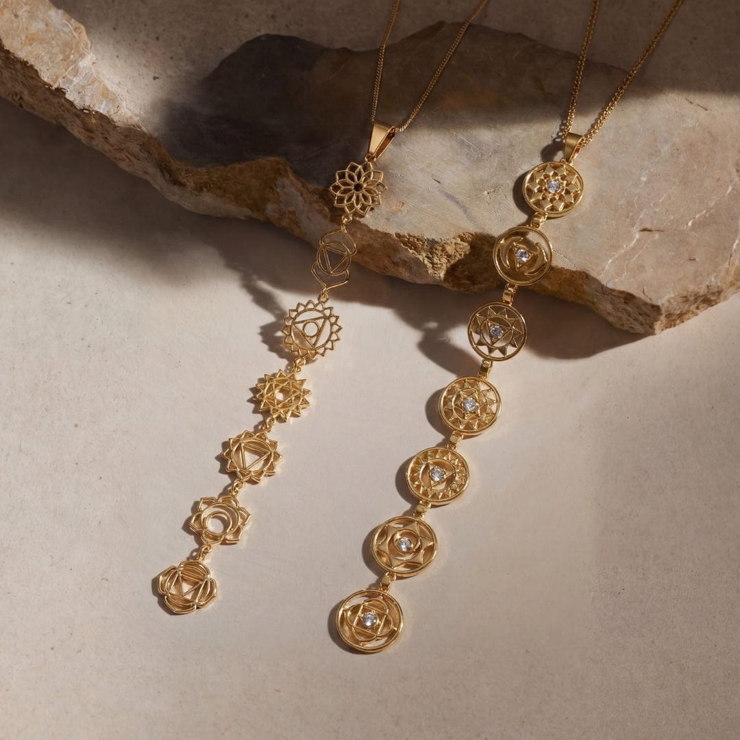 7-Chakra Necklace product flat lay mobile