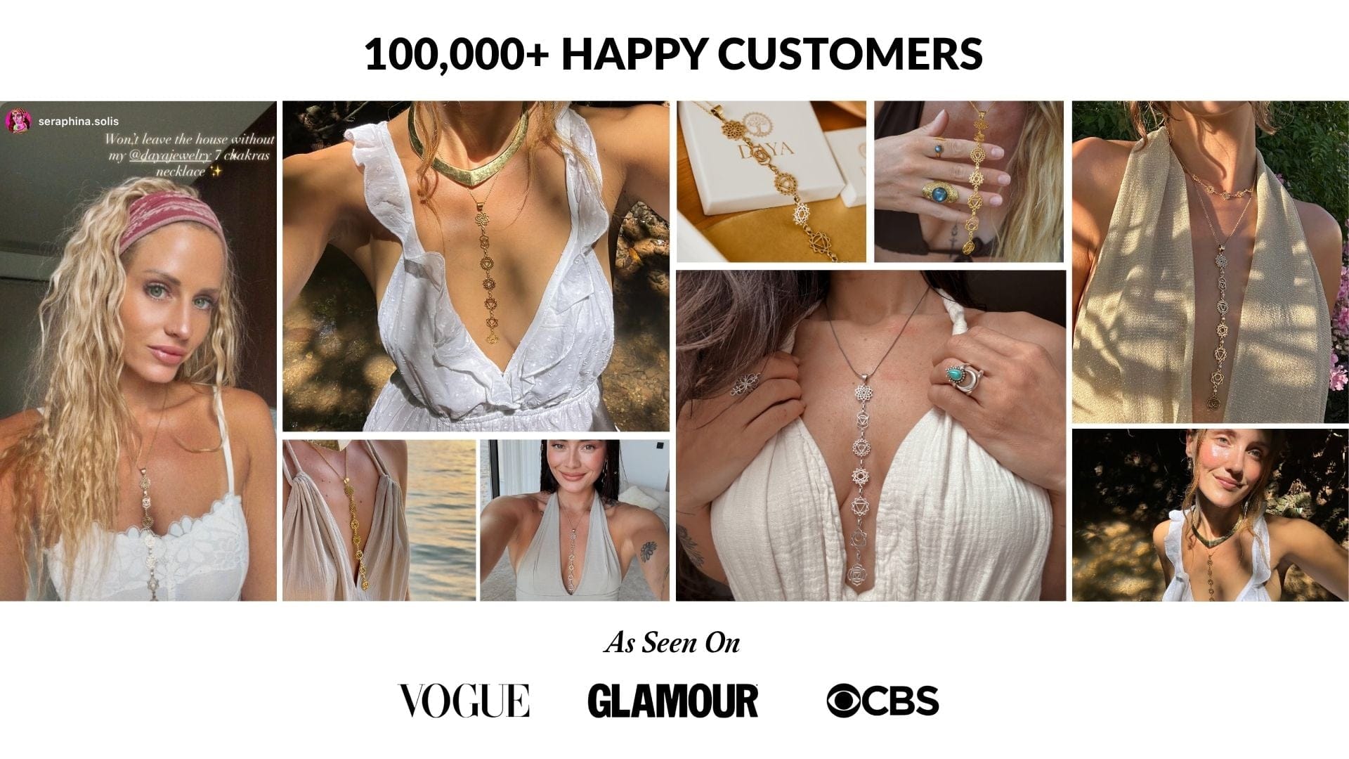 100K+ Happy Customers social proof collage