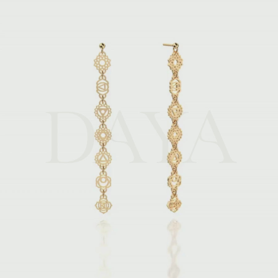 Daya 7-Chakra Earrings