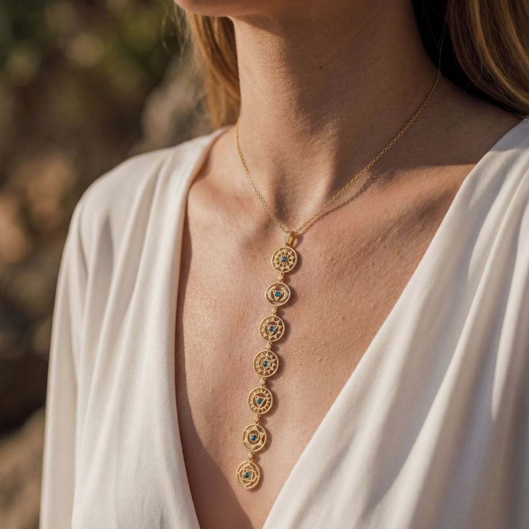 Chakra Labradorite Necklace