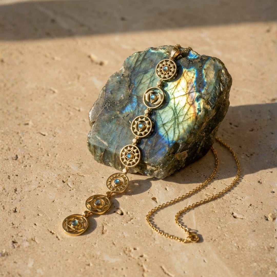 Chakra Labradorite Necklace