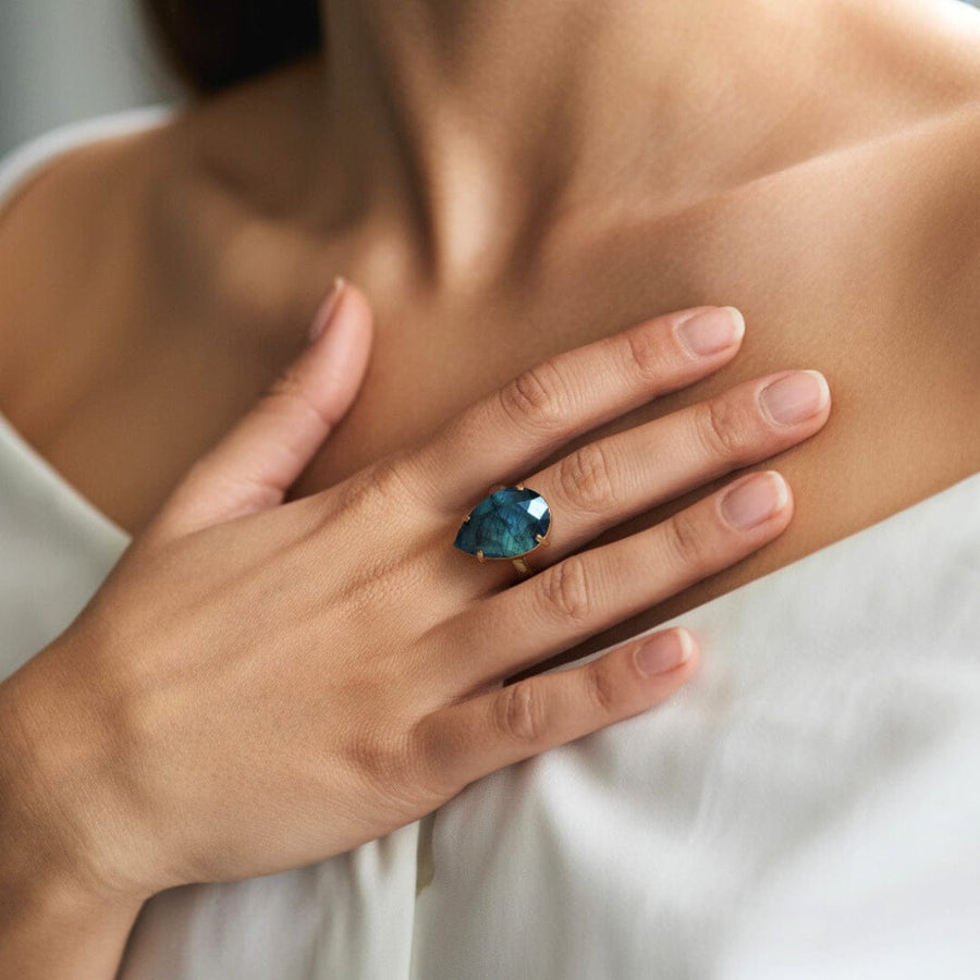 Lunar Labradorite Ring