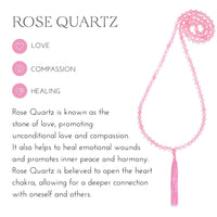 Love-infused Rose Quartz Mala Necklace