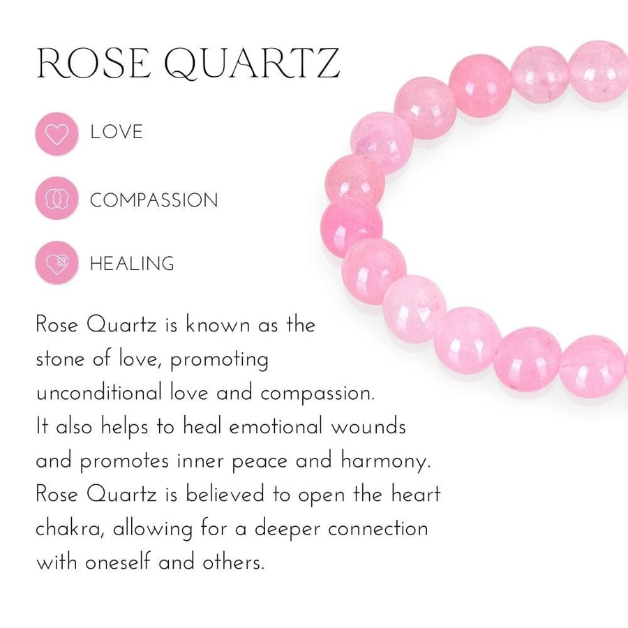 Love Rose Quartz Mala Bracelet