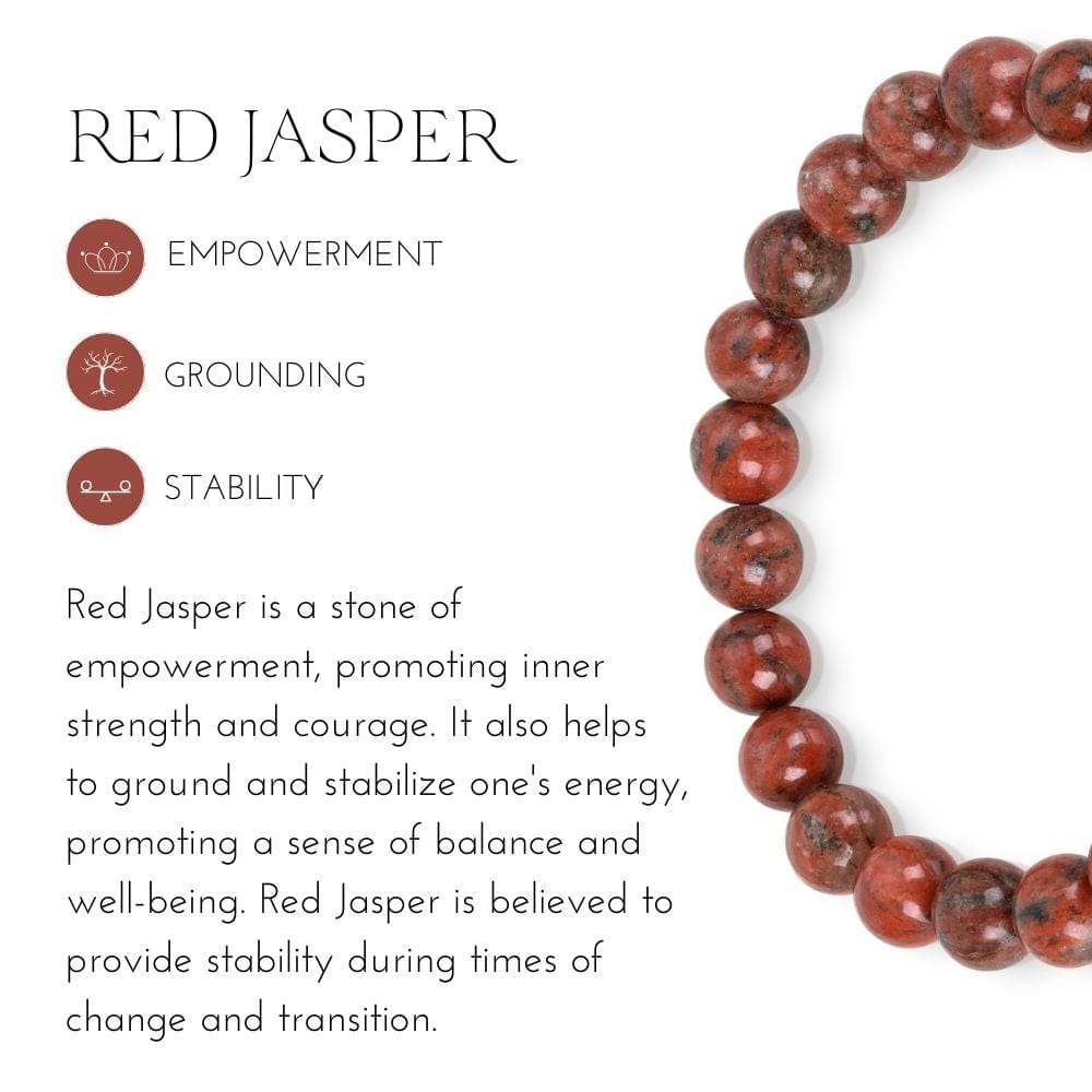 Red Jasper Bracelet - 4mm – RockMama.com
