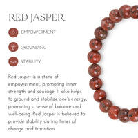 Empowering Red Jasper Mala Bracelet