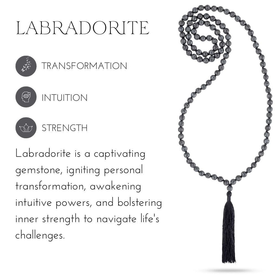 Intuitive Labradorite Mala Necklace